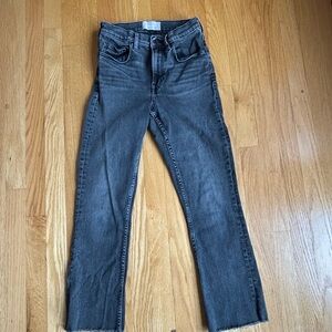 Everlane high rise kick crop jeans